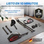 Ultrasport Folding Exercise Bike with Silent Operation