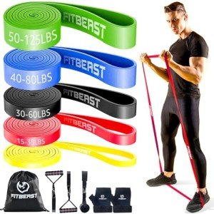 5-Piece Resistance Bands Set for Home Workouts