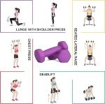 Balelinko 8LB Purple Free Weights Set