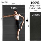 Extra Thick Foldable Yoga Mat for Home & Travel