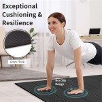 Extra Thick Foldable Yoga Mat for Home & Travel