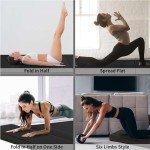 Extra Thick Foldable Yoga Mat for Home & Travel