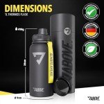 Stainless Steel Insulated Water Bottle 1L - Black