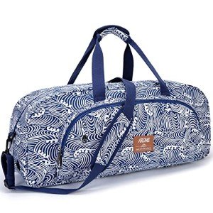 Large Canvas Yoga Mat Bag with Wet Pocket