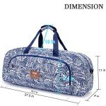 Large Canvas Yoga Mat Bag with Wet Pocket