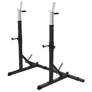 Adjustable Multi-Functional Squat Rack with Dip Handles