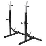 Adjustable Multi-Functional Squat Rack with Dip Handles