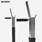 Adjustable Multi-Functional Squat Rack with Dip Handles