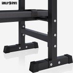 GORILLA SPORTS® Adjustable Weight Bench with Dip Station