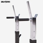 GORILLA SPORTS® Adjustable Weight Bench with Dip Station
