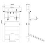 K-Sport Home Fitness Wall Bars and Dip Station
