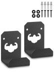 Wall-Mounted Weight Bench Hanger with Rubber Mat
