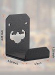 Wall-Mounted Weight Bench Hanger with Rubber Mat