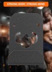 Wall-Mounted Weight Bench Hanger with Rubber Mat