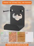 Wall-Mounted Weight Bench Hanger with Rubber Mat