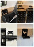 Wall-Mounted Weight Bench Hanger with Rubber Mat