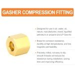 60PCS Brass Compression Fitting Kit for Home Gym