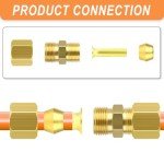 60PCS Brass Compression Fitting Kit for Home Gym
