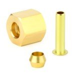 60PCS Brass Compression Fitting Kit for Home Gym