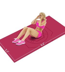LaiEr Extra Large Non-Slip Yoga Mat with Strap