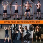 KUYOU Portable Home Gym with Resistance Bands & Bar