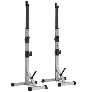 Adjustable Squat Rack and Dip Station Combo