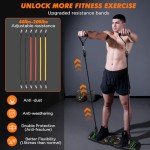 KUYOU Portable Home Gym with Resistance Bands & Bar