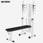 GORILLA SPORTS® Adjustable Weight Bench & Dip Station