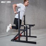 GORILLA SPORTS® Adjustable Squat Rack with Dip Handles