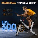 RIKSION Magnetic Spin Bike for Home Gym