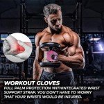 FIGHTSENSE Non-Slip Weight Lifting Workout Gloves