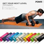 POWRX Premium Yoga Exercise Mat with Accessories
