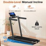 VANNECT Folding Treadmill with App & Heart Rate