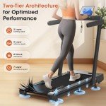 VANNECT Folding Treadmill with App & Heart Rate