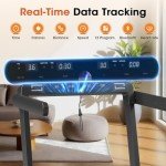 VANNECT Folding Treadmill with App & Heart Rate