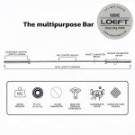 LOEFT 7ft Olympic Barbell - 44 lbs, 1500 lbs Capacity