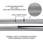 LOEFT 7ft Olympic Barbell - 44 lbs, 1500 lbs Capacity