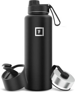 Insulated Stainless Steel Water Bottle with Straw