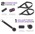 Qicool Pilates Bar with Resistance Bands - Purple