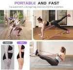 Qicool Pilates Bar with Resistance Bands - Purple