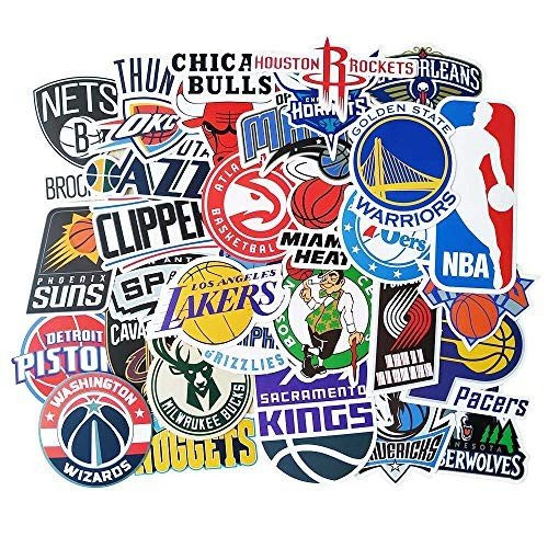 Basketball Team Vinyl Decals - 31 Stickers Pack