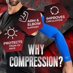 Black Silver Flame Compression Arm Sleeves for Sports