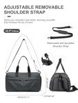 Waterproof Gym Duffel Bag with Shoe Compartment
