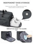 Waterproof Gym Duffel Bag with Shoe Compartment