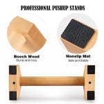 AnExer Wooden Parallettes Bars for Home Workouts