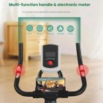 LYMCY Quiet Indoor Exercise Bike with Tablet Holder