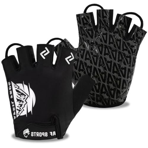 Aprilfrog Half Finger Cycling Gloves with Gel Pads
