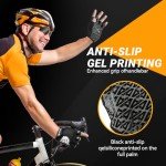 Aprilfrog Half Finger Cycling Gloves with Gel Pads