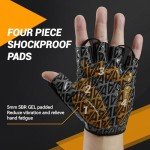 Aprilfrog Half Finger Cycling Gloves with Gel Pads