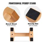AnExer Solid Wood Push Up Stands with Grip